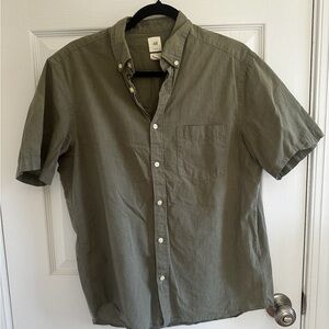 H&M Men's Olive Green Shirt